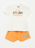 Looney Tunes-setje met T-shirt + short - 2-delig ORANJE - Kiabi