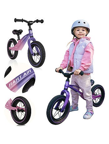 Loopfiets LIONELO Bart Air – Kinderfiets – Tot 30 kg – Lichtgewicht – Verstelbaar stuur en zadel