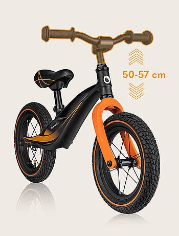 Loopfiets LIONELO Bart Air – Kinderfiets – Tot 30 kg – Lichtgewicht – Verstelbaar stuur en zadel