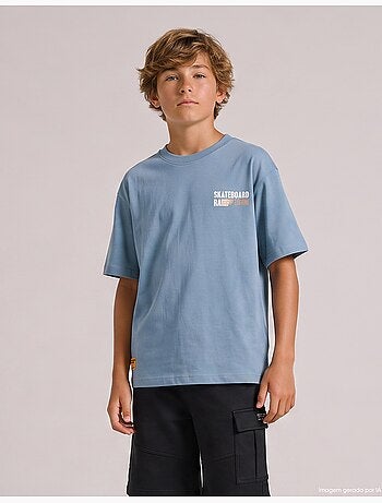 'loose fit' bedrukt t-shirt, mo fashion