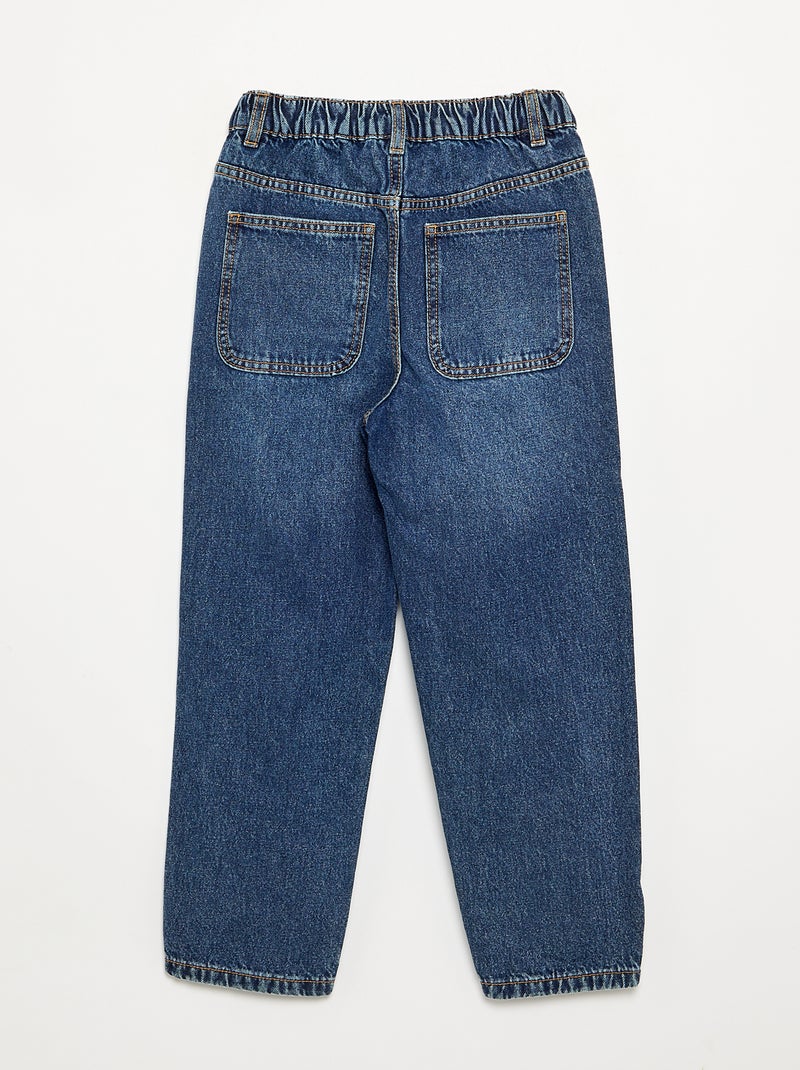 Loose fit denim broek Blauw - Kiabi