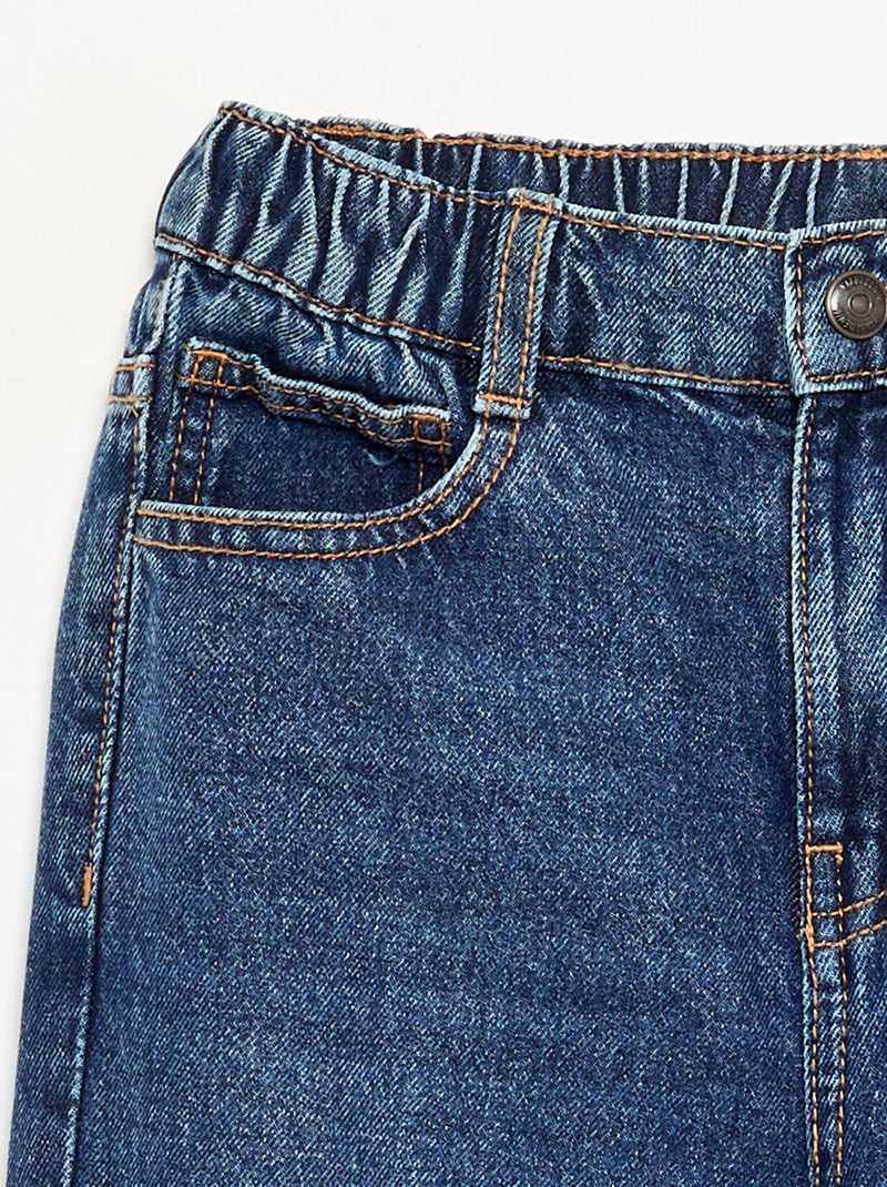 Loose fit denim broek Blauw - Kiabi