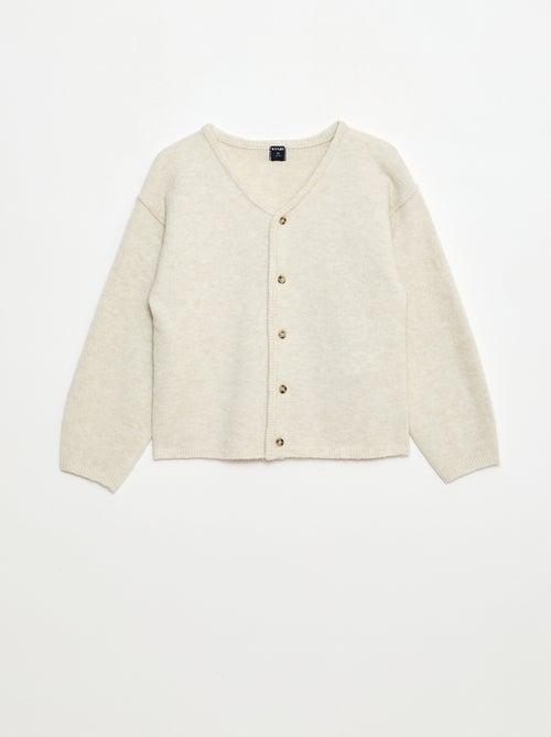 Loose-fit, effen vest met V-hals - Kiabi