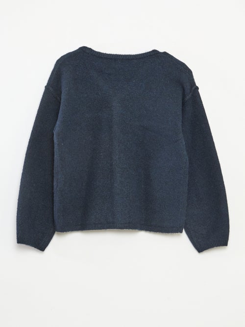 Loose-fit, effen vest met V-hals - Kiabi