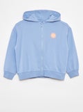 Loose-fit Hoodie met rits BLAUW - Kiabi