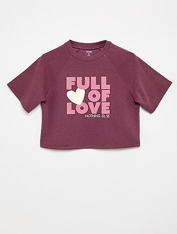 Loose fit-T-shirt met korte mouwen