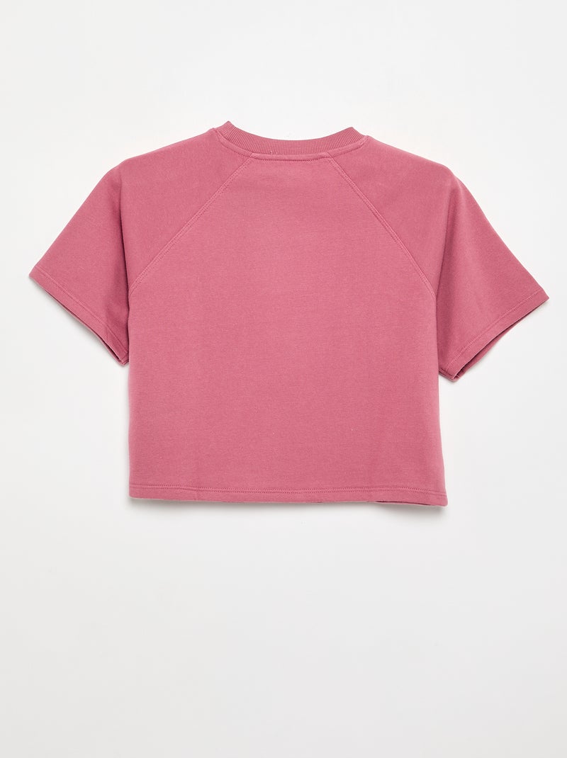 Loose fit-T-shirt met korte mouwen Rose - Kiabi