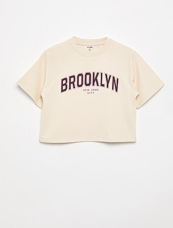 Loose fit-T-shirt met korte mouwen