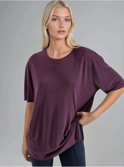 Loose fit t-shirt met ronde hals busem - Kiabi