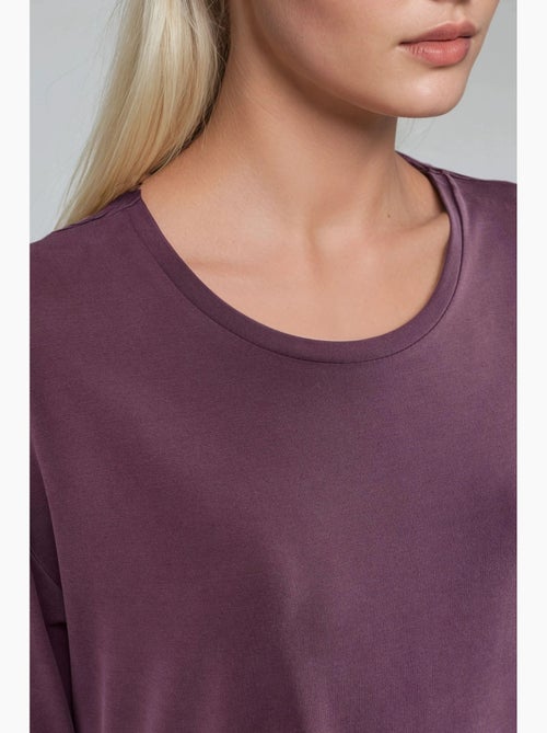 Loose fit t-shirt met ronde hals busem - Kiabi