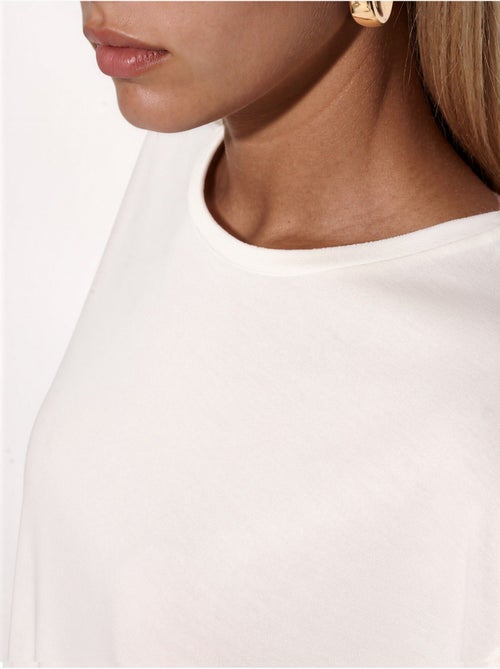 Loose fit t-shirt met ronde hals busem - Kiabi