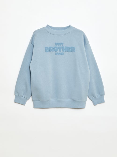 Loose sweater met "brother"-motief - Kiabi