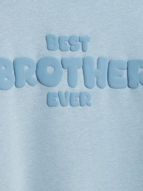 Loose sweater met "brother"-motief - Kiabi