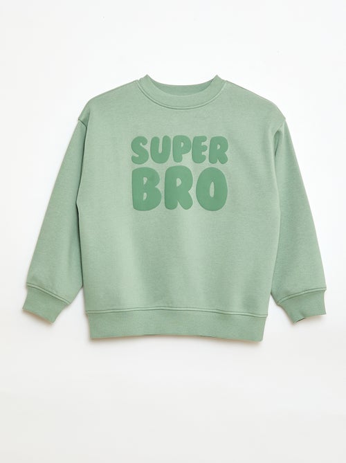 Loose sweater met "brother"-motief - Kiabi