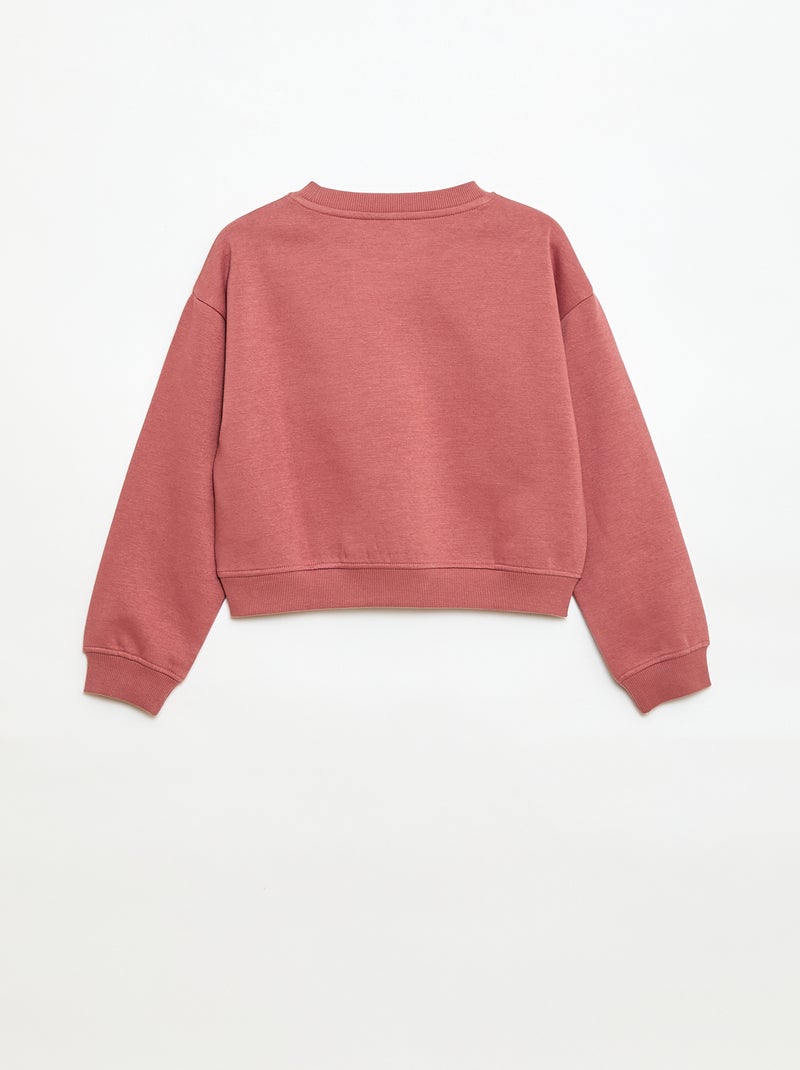 Loose sweater met "sister"-motief Rose - Kiabi