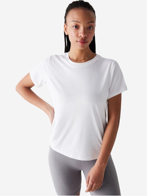 Loose t-shirt van modal met gebroken ronde hals penti - Kiabi