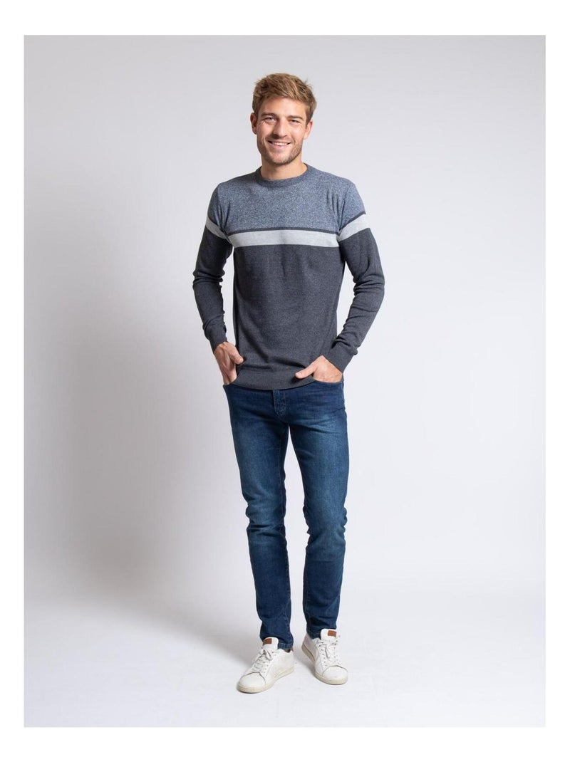 Lorally trui met ronde hals Donkergrijs - Kiabi