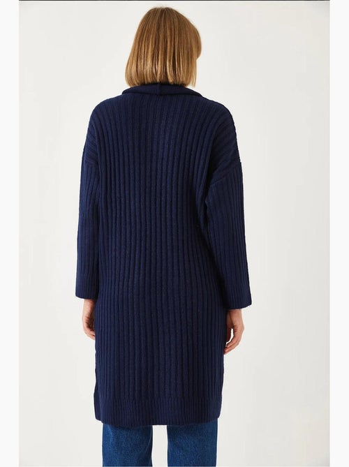 Losse geribbelde cardigan lucci - Kiabi