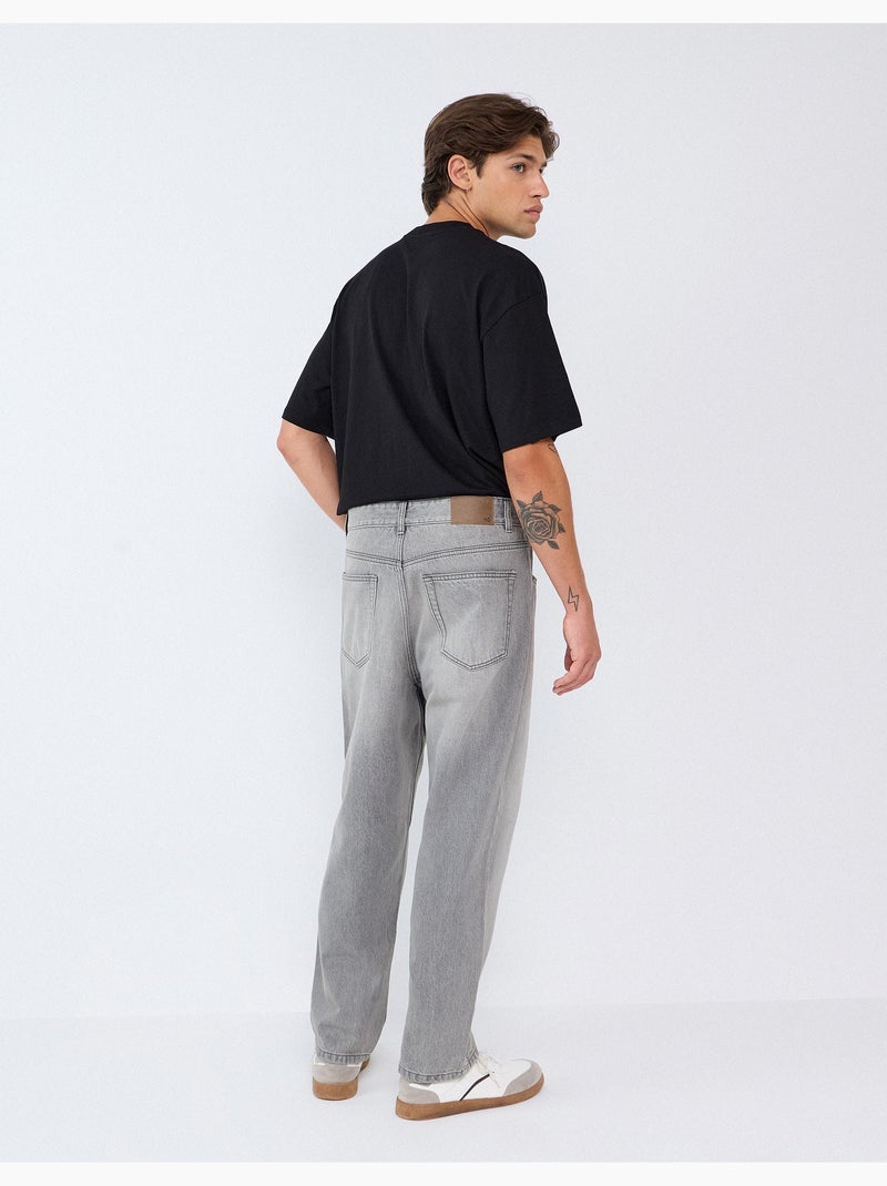 Losse jeans, mo fashion Grijs - Kiabi