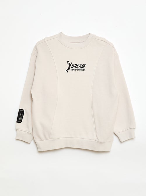 Losse sweater van fleece - Kiabi Losse sweater van fleece - Kiabi