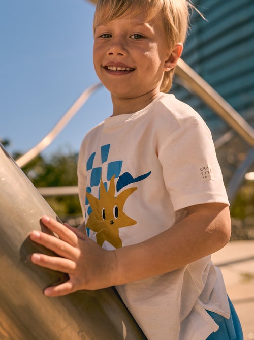 Losvallend T-shirt met applicatie - Grafik Edition - Kiabi