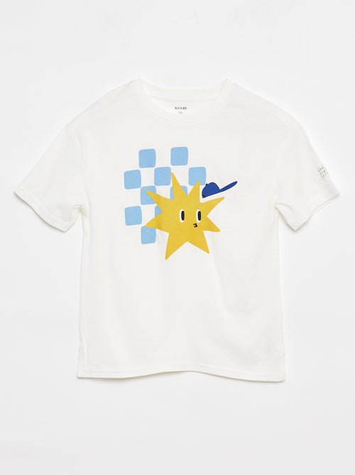 Losvallend T-shirt met applicatie - Grafik Edition - Kiabi