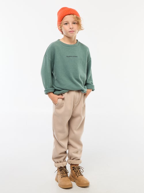 Losvallend T-shirt met applicatie op de borst - Kiabi