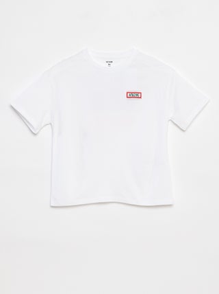 Losvallend T-shirt met korte mouwen