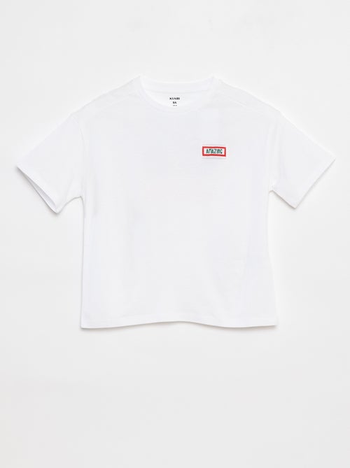 Losvallend T-shirt met korte mouwen - Kiabi