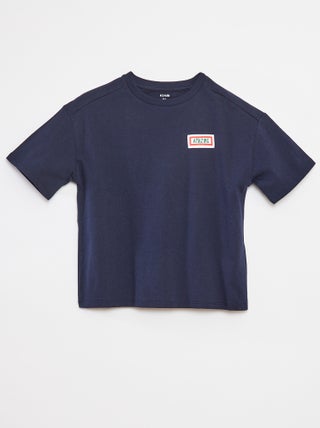 Losvallend T-shirt met korte mouwen