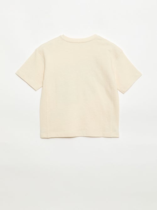 Losvallend T-shirt met korte mouwen en print - Kiabi