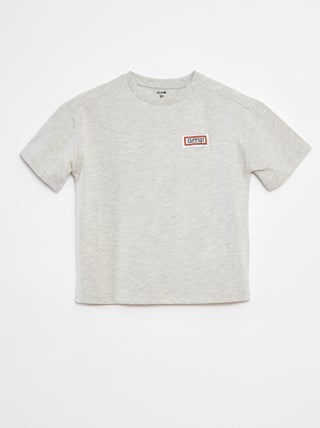 Losvallend T-shirt met korte mouwen