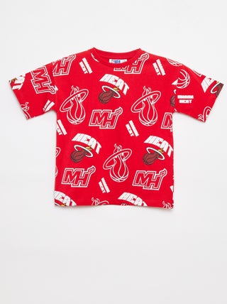 Losvallend T-shirt met korte mouwen 'NBA'