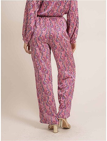 Losvallende broek met emove-print