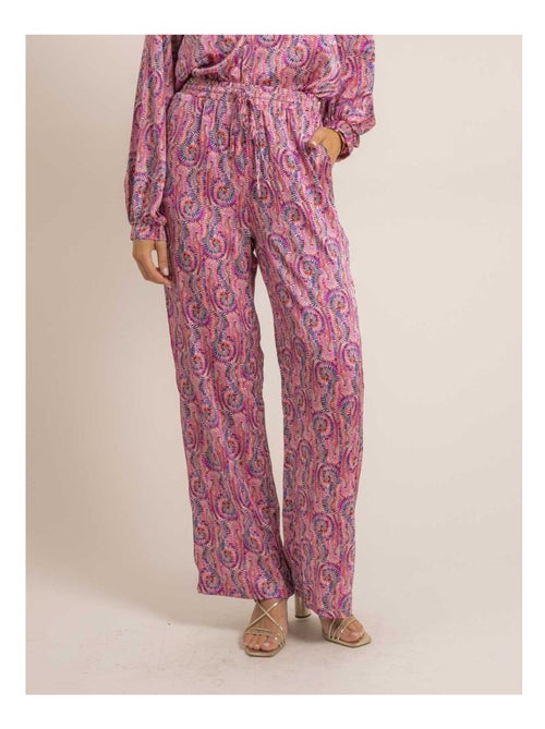 Losvallende broek met emove-print - Kiabi Losvallende broek met emove-print - Kiabi