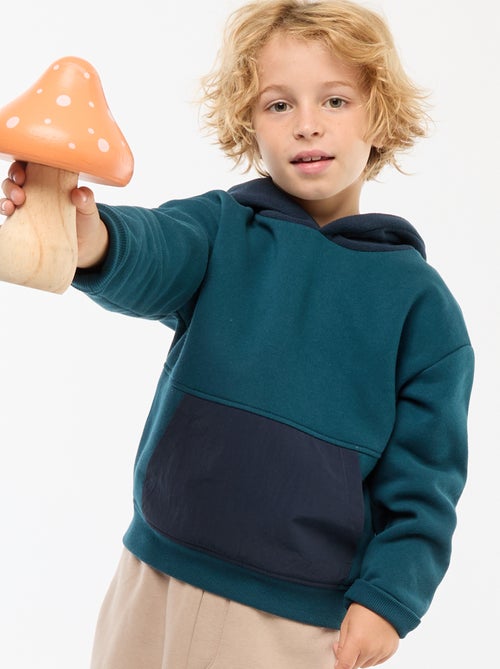 Losvallende fleecehoodie - Kiabi