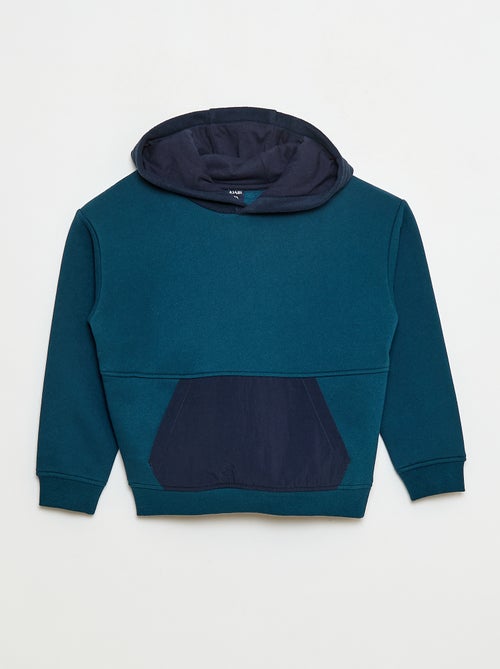 Losvallende fleecehoodie - Kiabi