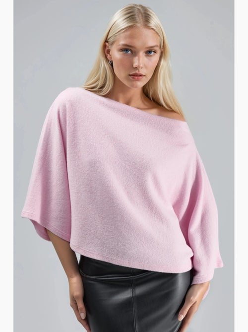 Losvallende gebreide blouse busem - Kiabi