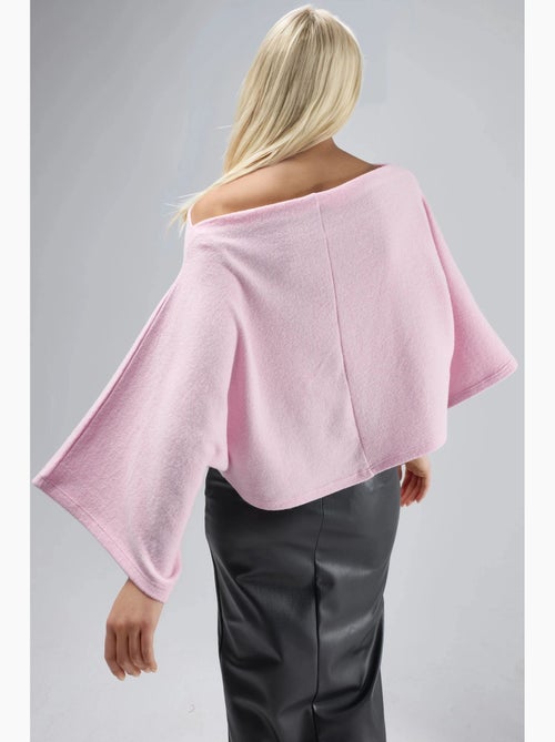 Losvallende gebreide blouse busem - Kiabi
