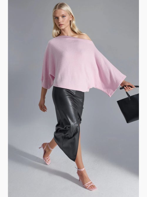 Losvallende gebreide blouse busem - Kiabi