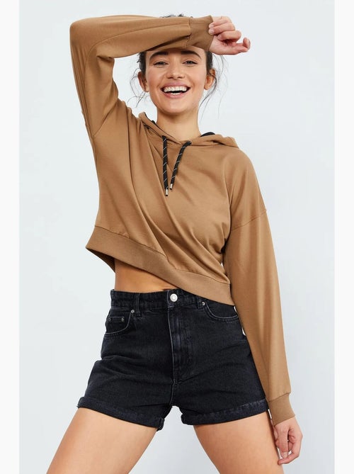 Losvallende hoodie met strikdetail tommy - Kiabi Losvallende hoodie met strikdetail tommy - Kiabi
