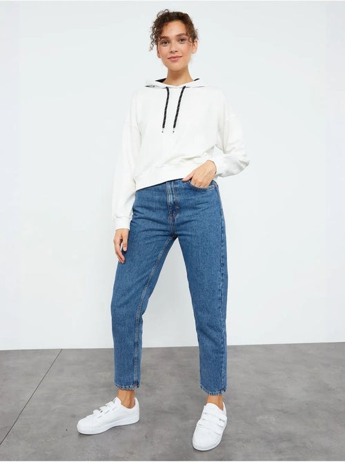 Losvallende hoodie met strikdetail tommy - Kiabi Losvallende hoodie met strikdetail tommy - Kiabi