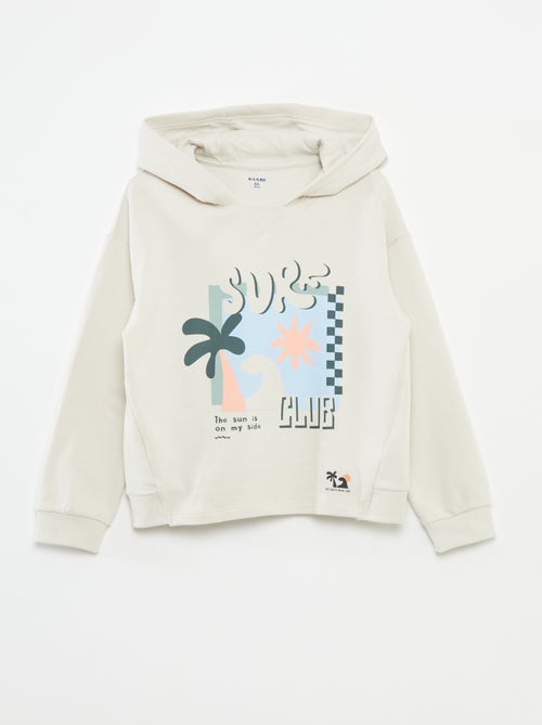 Losvallende hoodie van french terry - Kiabi