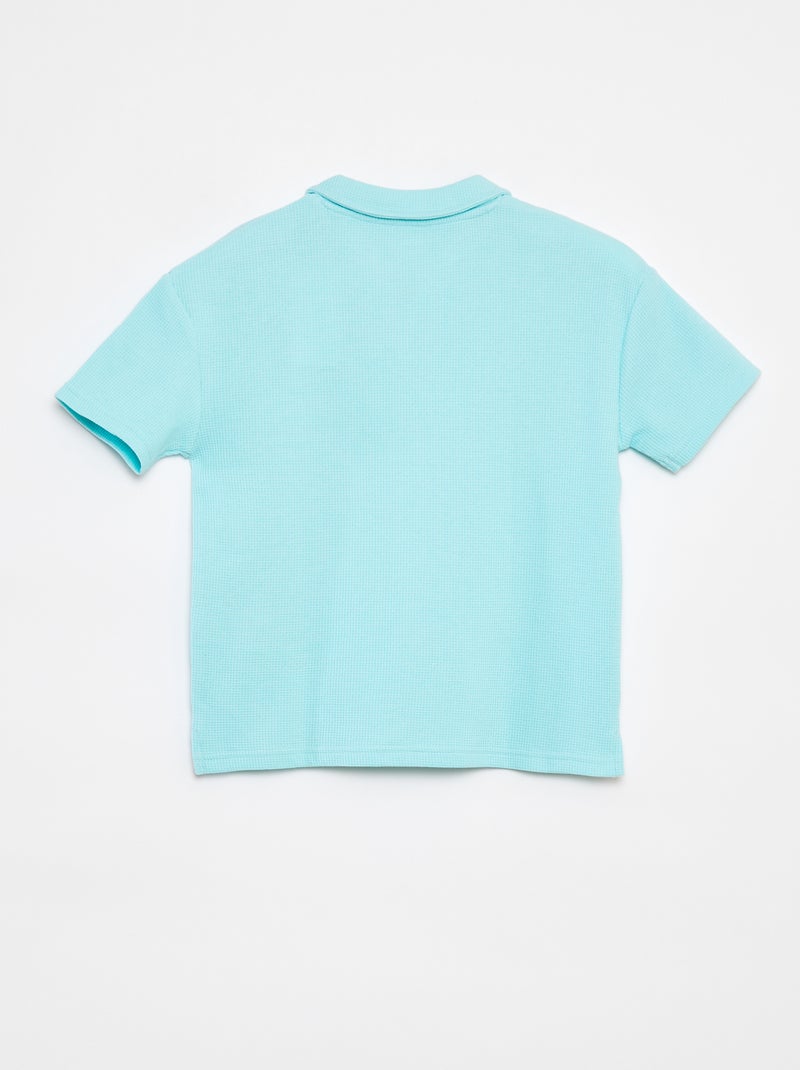 Losvallende polo met zakje BRUIN - Kiabi