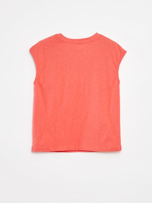 Losvallende singlet met figuurnaad aan de voorzijde - Kiabi