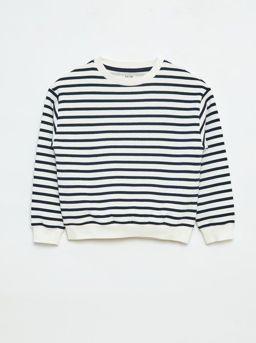 Losvallende sweater met print - Kiabi