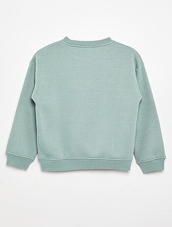 Losvallende sweater met print