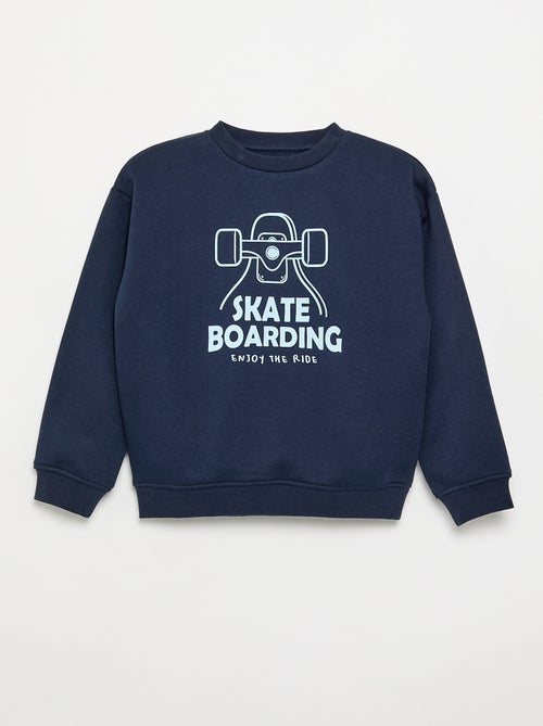 Losvallende sweater met print - Kiabi