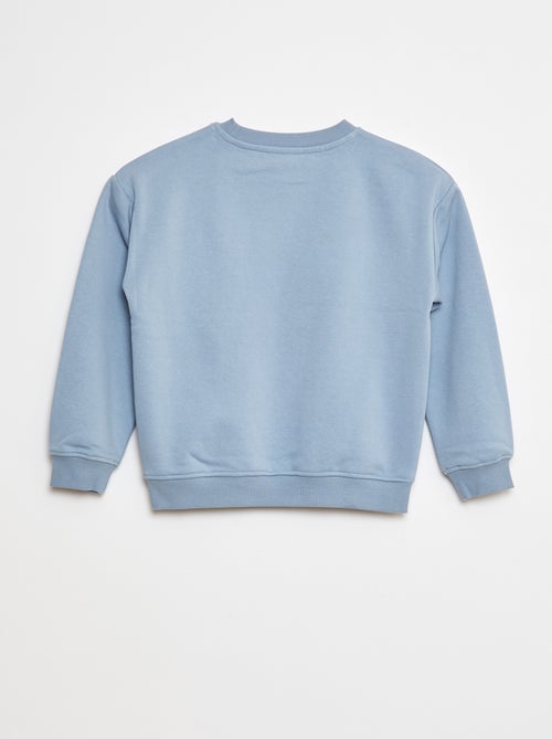 Losvallende sweater met print - Kiabi