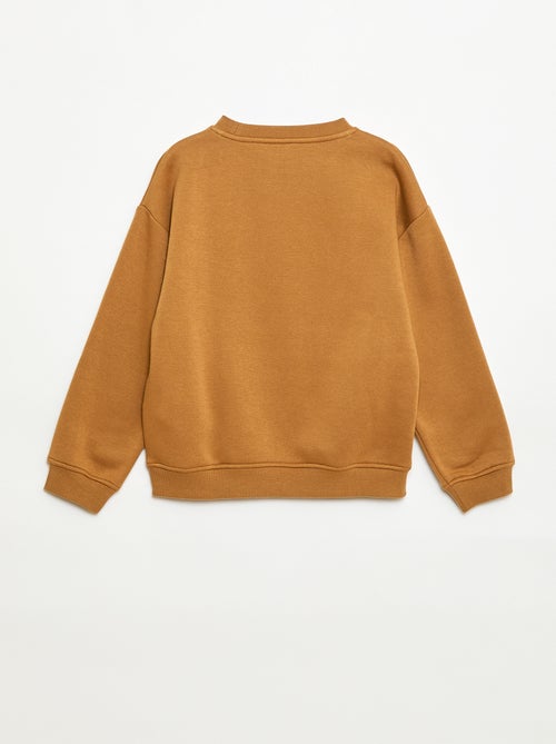 Losvallende sweater met print - Kiabi